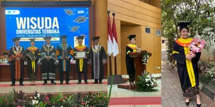 8 Potret Tina Toon Wisuda Sarjana Hukum dari Universitas Terbuka, Jadi Wisudawan Terhormat
