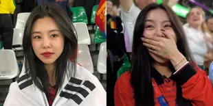 8 Potret Wheein MAMAMOO Nonton Langsung Timnas Korea Selatan di Piala Dunia 2022, Histeris Saat Gol di Menit Akhir