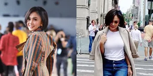 8 Potret Yuni Shara di New York Fashion Week, Cantik dan Tampil Modis
