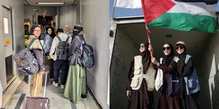 8 Potret Zaskia Adya Mecca hingga Ratna Galih Berangkat ke Mesir Untuk Ikuti 'Global March to Gaza', Berujung Dikepung Intel dan Polisi