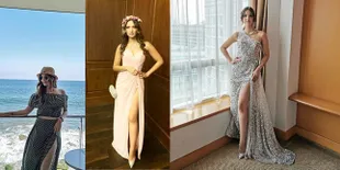 9 Gaya Nia Ramadhani dengan Dress Hight Slit, Anggun dan Elegan