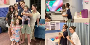 9 Momen Bahagia Andhika Pratama Bisa Kumpul Keluarga Setelah Sembuh dari Covid, Baby Saka Nempel Terus Kayak Perangko