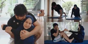 9 Potret Ammar Zoni Temani Irish Bella Fitness Untuk Turunkan Berat Badan Setelah Melahirkan, Couple Goals