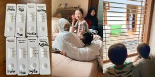9 Potret Anak-Anak Zaskia Adya Mecca Positif Covid, Pakai APD Lengkap Saat Bertemu - Hanung Bramantyo Hanya Bisa Ngintip Dari Jendela