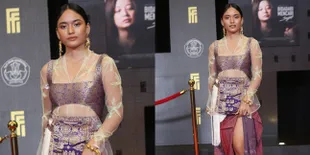 9 Potret Arawinda Kirana Pemeran Yuni di Red Carpet FFI 2021, Cantik Berbalut Kebaya Kain Tenun - Dulu Pernah Dibully Gara-Gara Berkulit Sawo Matang
