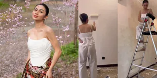 9 Potret Ariel Tatum Jadi Tukang di Rumah Baru, Pakai Bor Sendiri - Ngecat Tembok Sambil Naik Tangga