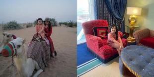 9 Potret Arsy Hermansyah Selama Liburan di Dubai, Bahagia Naik Unta Bareng Ashanty - Seru-seruan Main Ski