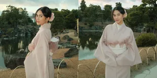 9 Potret Azizah Salsha Cantik Pakai Kimono di Kyoto, Disindir Tak Dampingi Suami Malah Liburan Beda Negara