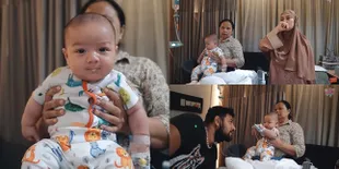 9 Potret Baby Air Anak Irish Bella Dirawat di Rumah Sakit, Alami Infeksi Pencernaan - Tangan Bengkak Kena Infus