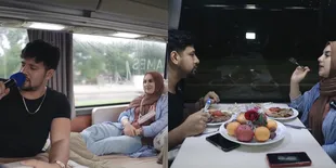 9 Potret Irish Bella dan Ammar Zoni Sewa Bus Mewah Buat Liburan, Karaoke Sampai Barbeque Dinner di Atas Tol Trans Jawa
