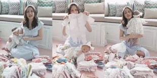9 Potret Isi Lemari Anak Shandy Aulia, Tips Seputar Pakaian Bayi - Si Kecil Claire Bikin Salah Fokus