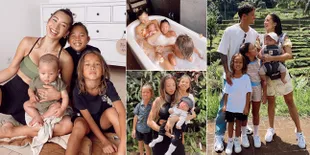 9 Potret Jennifer Bachdim Saat Momong 3 Anak Sekaligus, Sambil Mandi Bareng Hingga Olahraga