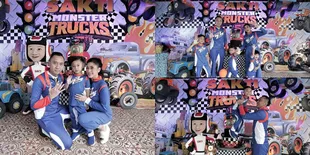 9 Potret Kemeriahan Ulang Tahun Cucu SBY, Ibas Yudhoyono dan Aliya Rajasa Kompak Pakai Kostum Balap