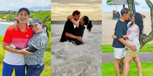 9 Potret Kemesraan Ussy Sulistiawaty dan Andhika Pratama Selama Liburan di Bali, Saling Beri Ciuman - Pelukan di Pantai