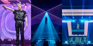 10 Potret Keseruan Konser Solo TAEYONG NCT 'TY TRACK' di Olympic Hall Seoul, Melayang Pakai Wire - Bak Runway di Atas Conveyor Belt