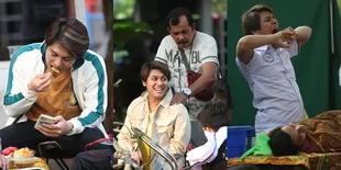 9 Potret Keseruan Rizky Billar di Lokasi Syuting Sinetron 'Jodoh Wasiat Bapak', Makan Rujak Hingga Nungguin 'Jenazah'