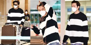 9 Potret Lee Min Ho Balik ke Korea Selatan Setelah Selesaikan Syuting 'PACHINKO' di Kanada, Bare Face Pamer Jidat - Pakai Baju Oversize Bikin Gemas