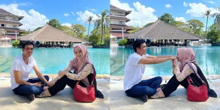 9 Potret Liburan Romantis Meggy Wulandari Mantan Kiwil, Peluk - Dipangku Suami Pamer Kemesraan
