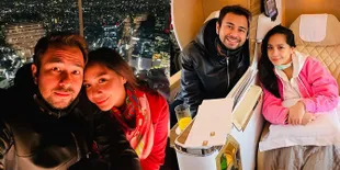 9 Potret Manis Raffi Ahmad & Nagita Slavina Berduaan Jalan-Jalan di Jepang, Seru-Seruan di Gedung Tinggi