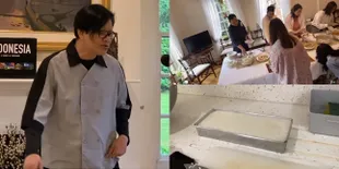 9 Potret Momen Lebaran Armand Maulana di Inggris, Makan Bersama Keluarga KBRI - Kaget Lihat Ketupat Dibuat Pakai Loyang