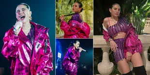9 Potret Nikita Mirzani Pamer Bra Saat Manggung, Netizen Sebut Gayanya Tiru Agnez Mo