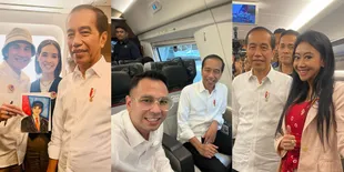 9 Potret Para Artis Menikmati Kereta Cepat Bersama Presiden Jokowi, Ada Raffi Ahmad hingga Yuni Shara