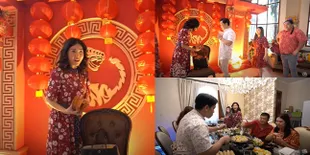 9 Potret Perayaan Imlek Keluarga Ruben Onsu, Dekorasi di Rumahnya Meriah Serba Merah - Sarwendah Bagikan 300 Amplop Angpao