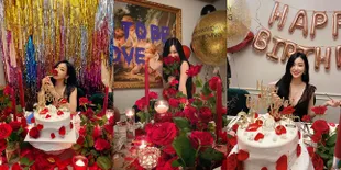 9 Potret Pesta Ulang Tahun Bertema Mawar Merah Tiffany Young, Meriah Dihadiri Para Personel Girls Generation