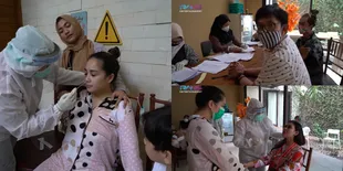 9 Potret Raffi Ahmad dan Nagita Slavina Swab Test Massal Ratusan Karyawan, Rogoh Kocek Rp 350 Juta - Shock Lihat Hasilnya