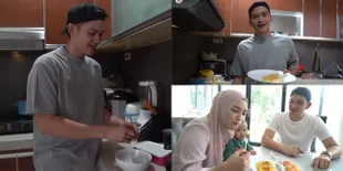 9 Potret Rezky Aditya Buatkan Omelet Untuk Citra Kirana, Percaya Diri Kalau Masakannya Enak