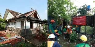 9 Potret Rumah Atalarik Syach yang Dieksekusi Aparat, Dinding Rumah Jebol dan Genteng Hancur