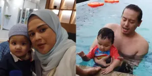 9 Potret Staycation Keluarga Cut Meyriska dan Roger Danuarta di Medan, Renang Bareng Baby Shaquille