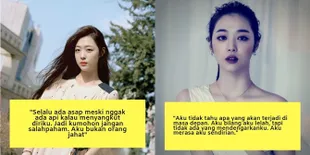 9 Quote Inspiratif Sulli, Akui Bukan Orang Jahat dan Tunjukkan Kebebasan Berekspresi