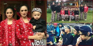Acara Turun Tanah Baby Er, Dhani & Keluarga Pakai Baju Adat Jawa
