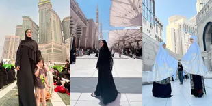 Ada Zaskia Gotik, 10 Potret Artis Dangdut Saat di Tanah Suci - Auranya Meneduhkan Pakai Hijab