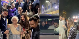 Aishwarya Rai dan Abhishek Bachchan Diterpa Isu Cerai, Keluarga Bachchan dan Rai Makan Bareng - Pamer Senyum Bersama
