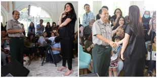 Akhirnya Bertemu Raisa, Seperti ini Ekspresi Sutopo Humas BNPB