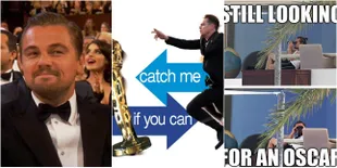 Akhirnya Menang Juga, Meme Kocak Leonardo DiCaprio Raih Oscar!
