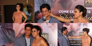 Akrab Gemas, Kajol Cubit Pipi Shahrukh Khan di Depan Umum