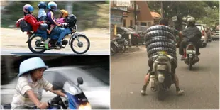 Aksi Kocak Para Pengendara Ini Cuma Ada di Indonesia, Gagal Paham