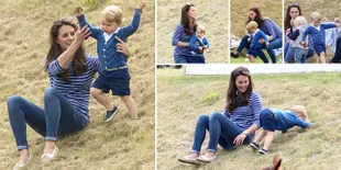 Aksi Lucu Pangeran Kecil George Saat Main Bareng Kate Middleton