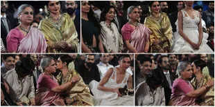 Akur! Jaya Peluk Rekha, Mantan Selingkuhan Amitabh Bachchan