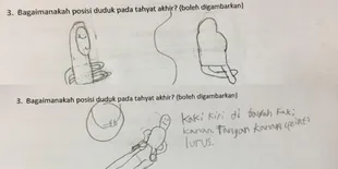 Anak SD Diminta Gambar Gerakan Sholat, Hasilnya Bikin Ngakak!