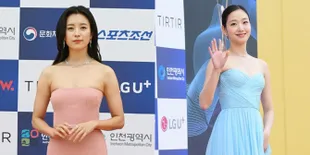 Anti Hitam Putih, 7 Selebritis Cantik Ini Pilih Gaun Warna Cerah di Red Carpet 1st Blue Dragon Series Awards