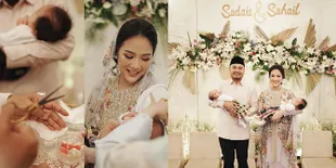 Aqiqah Anak Kembar, Tistha Nurma dan Afif Kalla Bahagia Bersama Keluarga Besar