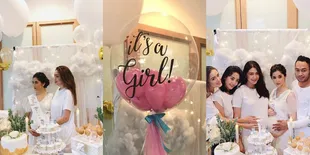 Baby Shower Eva Anindita, Manis Dengan Nuansa Putih