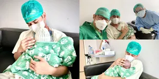 Bahagia Sambut Anak Kedua, 7 Potret Perdana Raffi Ahmad Gendong Baby R - Sebut Wajah Sang Buah Hati Mirip Dirinya