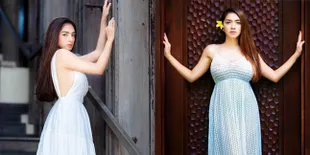 Bak Bidadari Tanpa Sayap, Ini 10 Potret Angel Karamoy yang Begitu Menawan dan Hot Dalam Balutan Busana Putih