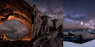 Bak Editan, Momen Langit Malam Hari Ini Diabadikan Dengan Indah!