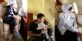 Bakal Lepas Rindu dengan Tetangga, 7 Potret Syahrini Mudik ke Tanah Air dari Singapura - Mesra Pangku-Pangkuan Sama Reino Barack di Pesawat Jet